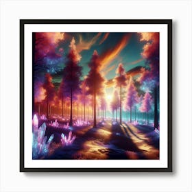 Forest Of Crystals Art Print