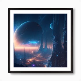 Space City 1 Art Print