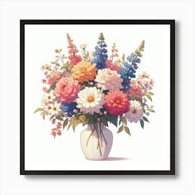 Flowers In A Vase 2 Art Print