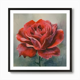 Red Rose 3 Art Print