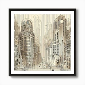 Cityscape 32 Art Print