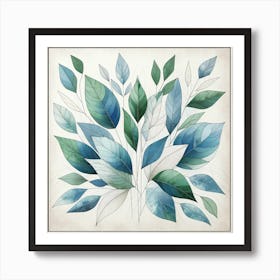 Love Leaves Art Print