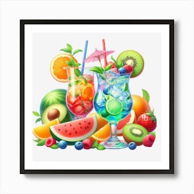 Fruit Cocktail 2 Art Print