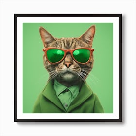 Business Cat Art Print