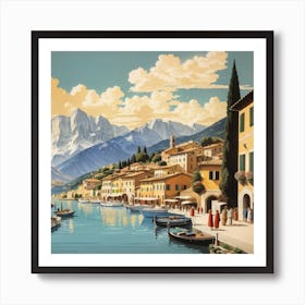 Italy Vintage Travel Poster Art Print Art Print