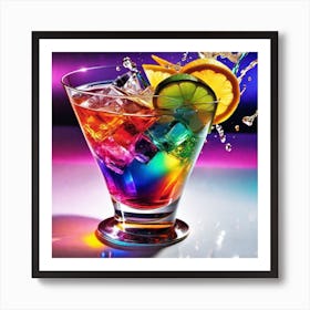 Rainbow Cocktail 4 Affiche