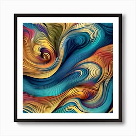 Abstract Swirls 7 Art Print