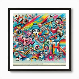 Graffiti Wall Art Art Print