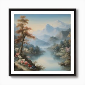 Asian Landscape Art Print