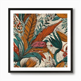 Tropical Leaves 1 Art Print