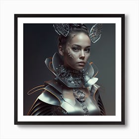 Futuristic fashion show. Art Print