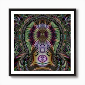 Psychedelic Digital Art Fractal Artwork Art Print