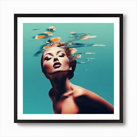 Into the water Art Print