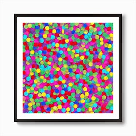 Confetti Background 1 Art Print