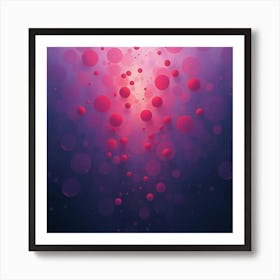 Abstract Bubbles Art Print