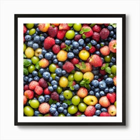 Colorful Berries 1 Art Print