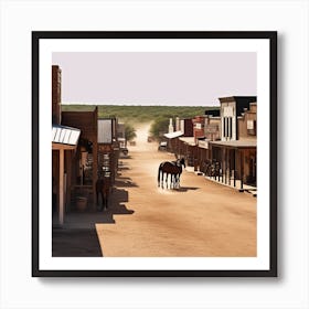 Old West Town 16 Art Print