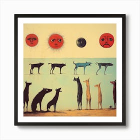 Some Of The Dogs III Art Print