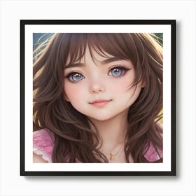 Blue Eyed Innocence Art Print