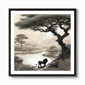 Lion King 5 Art Print