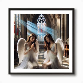 Angels In The Church 1 Art Print