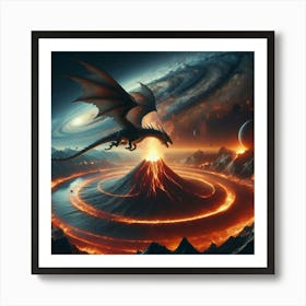 Dragon In The Sky Art Print