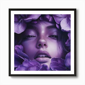 Purple Flowers Art Print