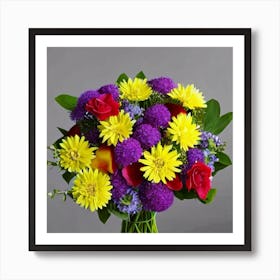 Bouquet Of Flowers Art Print