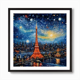 Paris At Night 7 Art Print