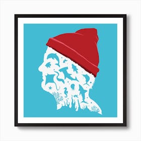 Life Aquatic Movie Square Art Print