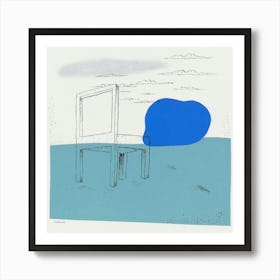 Chair In The Water Art Print