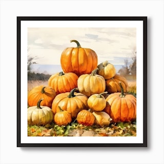 Pieces of Eight Exclusives ~ Pumpkin Patch Wall Art, Price $19.95 in  Lafayette, LA from Pieces Of Eight