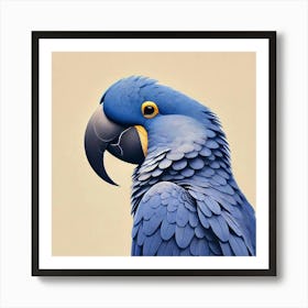 Blue Parrot 5 Art Print