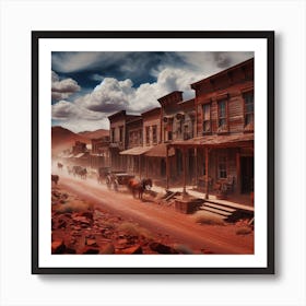 Old West Town Art Print