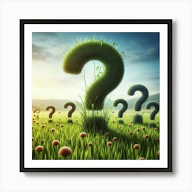 Growing Question Marks As Crops Art Print