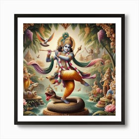 Lord Krishna 1 Art Print