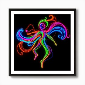 Neon Dancer Art Print