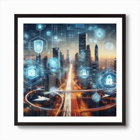 Futuristic Cityscape 4 Art Print