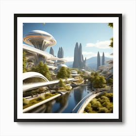 Futuristic City 287 Póster