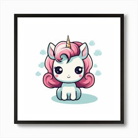 Cute Unicorn 572 Art Print