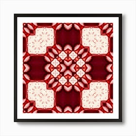 Red And White Decor Art Print