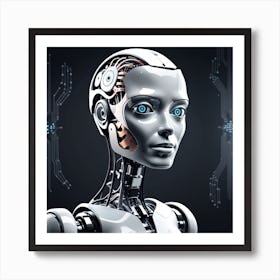 Robot Portrait 11 Art Print