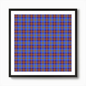 Plaid Fabric 153 Art Print