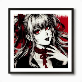 Red Haired Girl Art Print