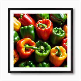 Colorful Peppers 53 Art Print