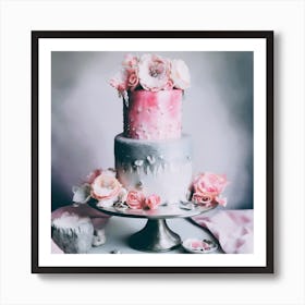 Pastel Wedding Cake 2 Art Print