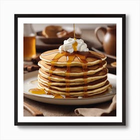 Pancakes With Syrup Art Print