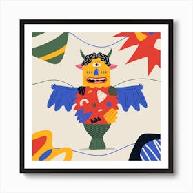 Imaginary Friend Square Art Print