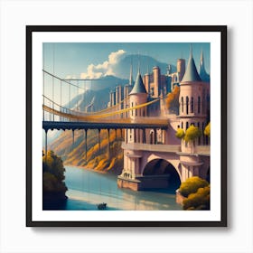 Harry Potter Bridge Art Print