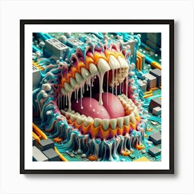 DMT ai art 013 Art Print